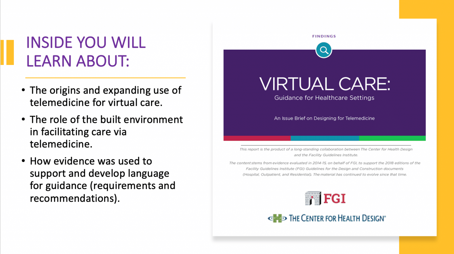 FGI Bulletin 15 Facility Guidelines Institute